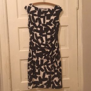 Ralph Lauren Fitted Patterned Dress